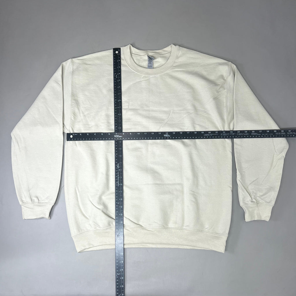 GILDAN (36 PACK) Heavy Blend Crewneck Sweatshirt Men's Sz L Sand G180