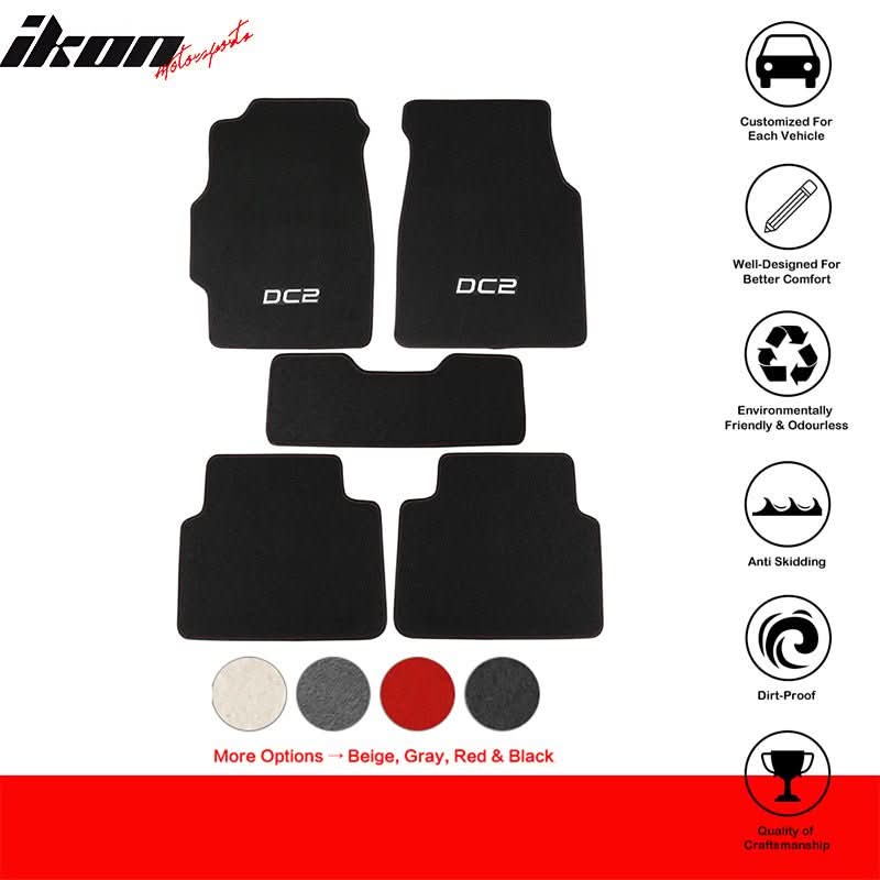 1994-2001 Acura Integra Car Floor Mats Carpet 5PC Nylon
