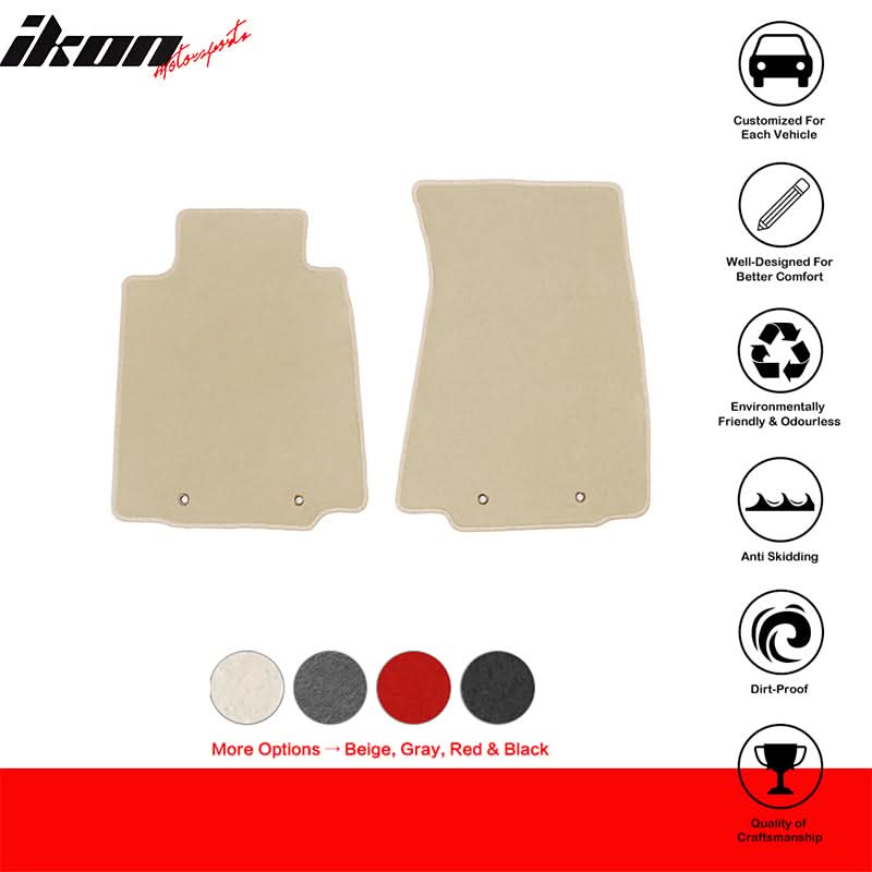 2009-2020 Nissan 370Z Car Floor Mats Carpet 2PC Nylon