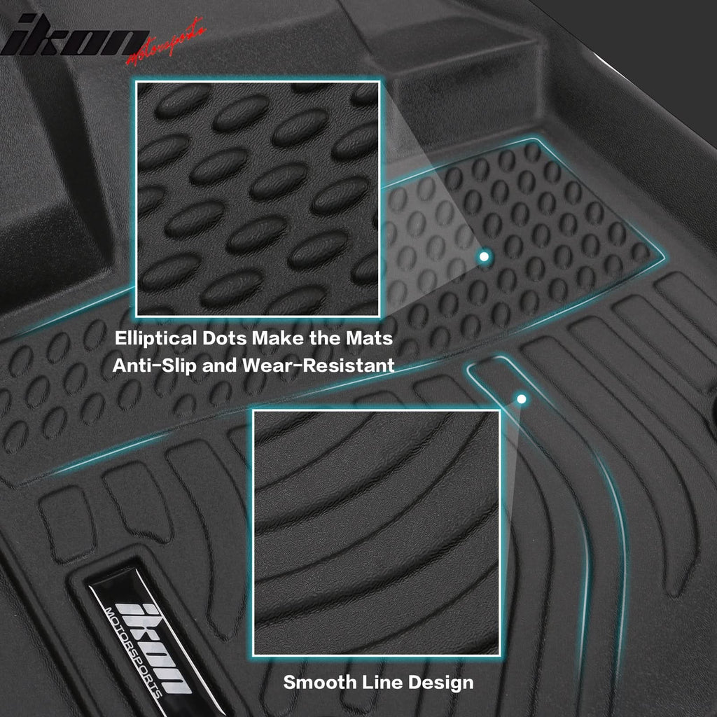 Car Floor Mat for 2022-2024 Tesla Model X 6 Seats All Weather 3D TPE