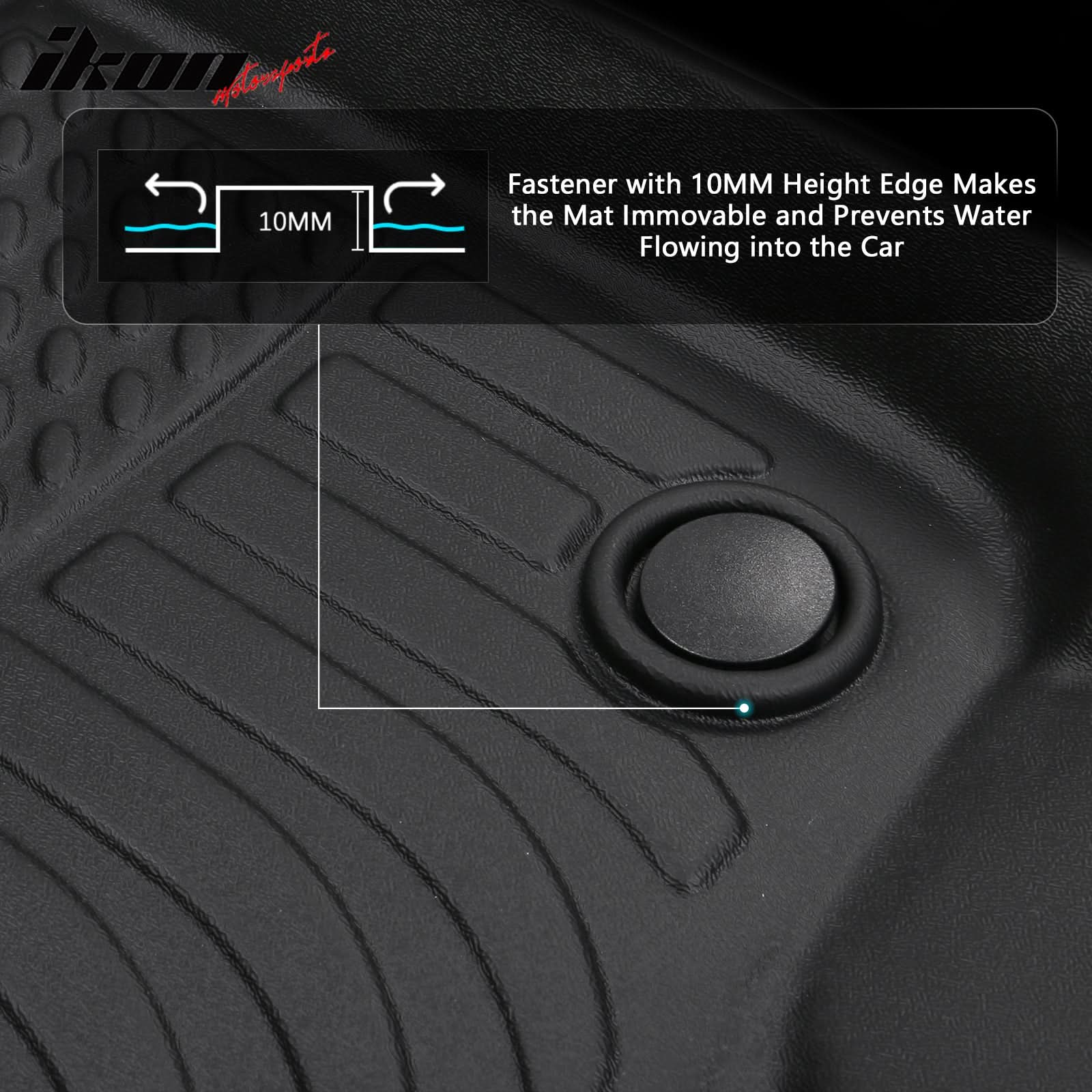 Car Floor Mat for 2022-2024 Tesla Model X 6 Seats All Weather 3D TPE