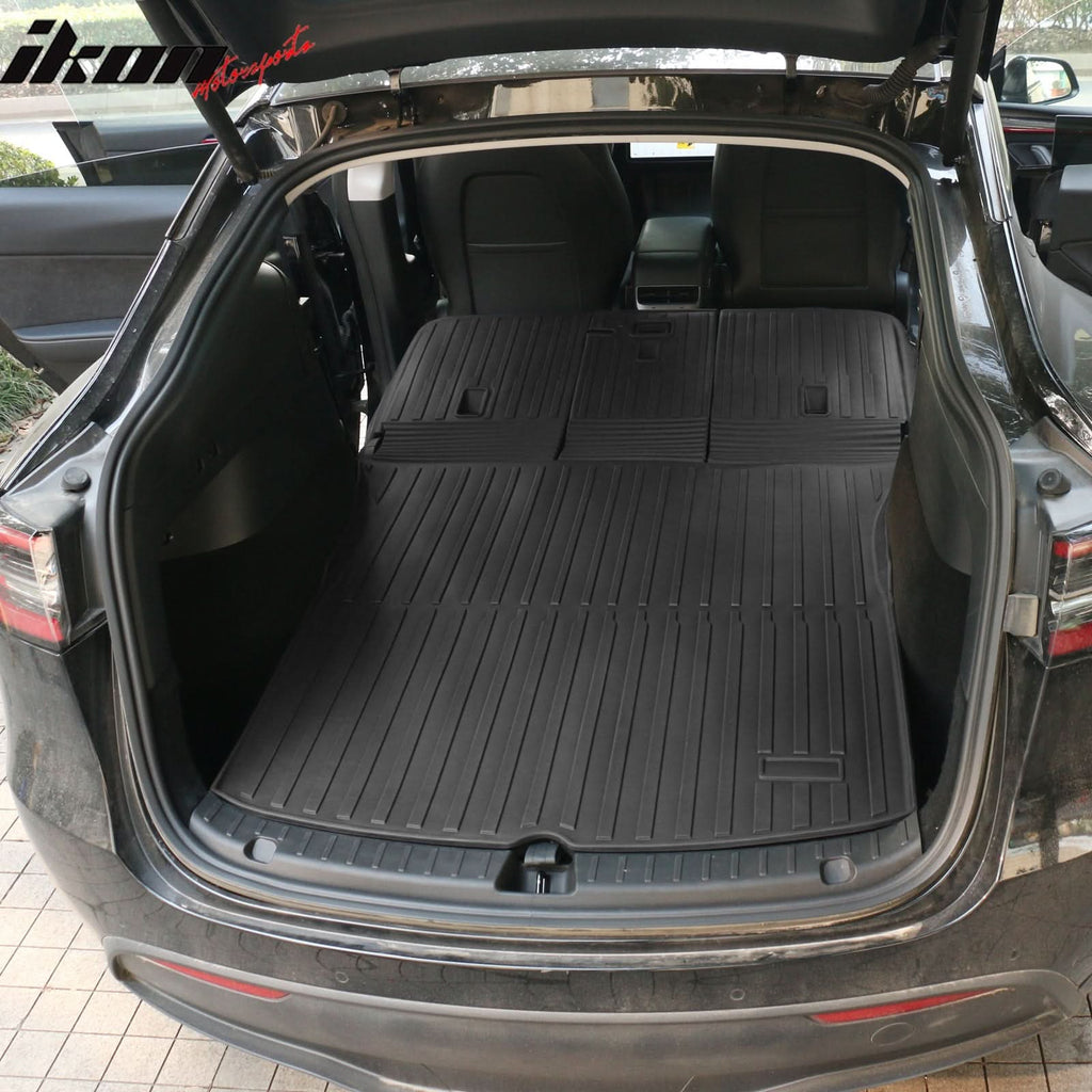2020-2023 Tesla Model Y Back Seat Cover W/ Trunk Mats Cargo Liner TPE