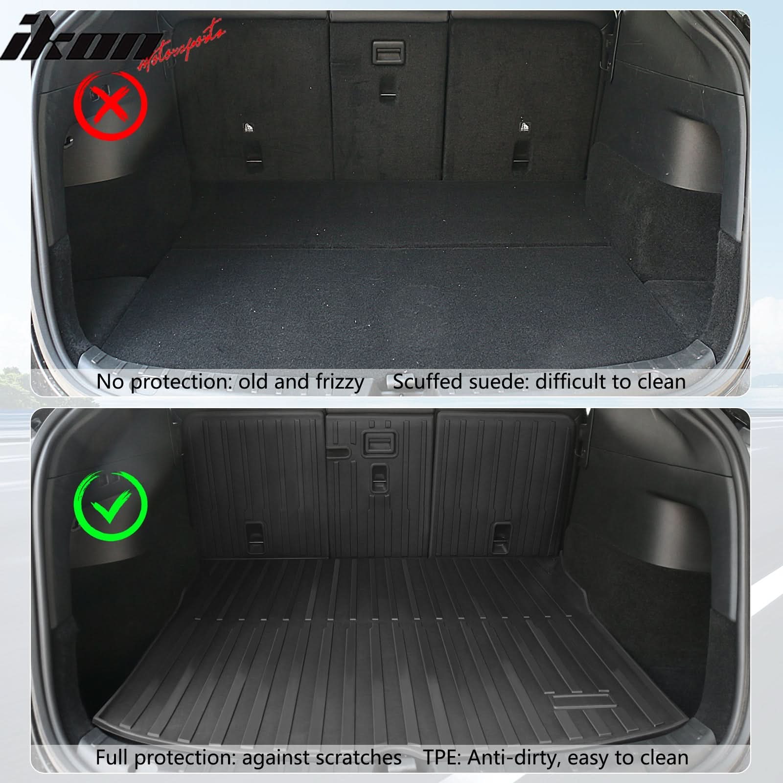 2020-2023 Tesla Model Y Back Seat Cover W/ Trunk Mats Cargo Liner TPE