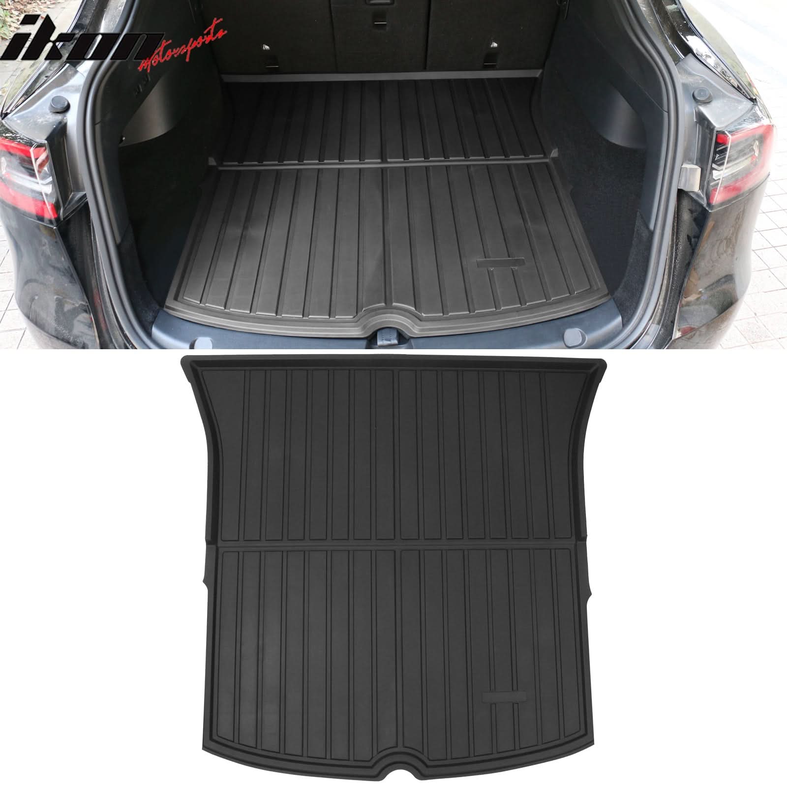 2020-2024 Tesla Model Y Black Trunk Mats Cargo Liner Injection TPE