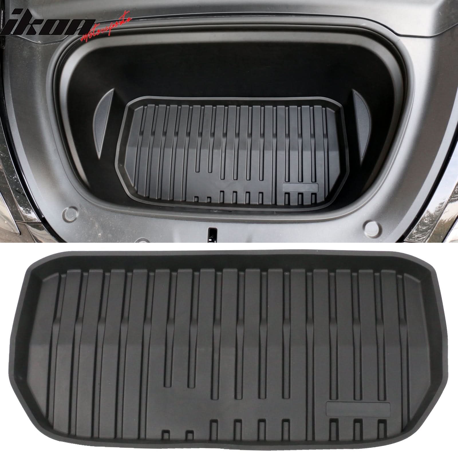 2020-2024 Tesla Model Y Black Trunk Mats Cargo Liner Injection TPE