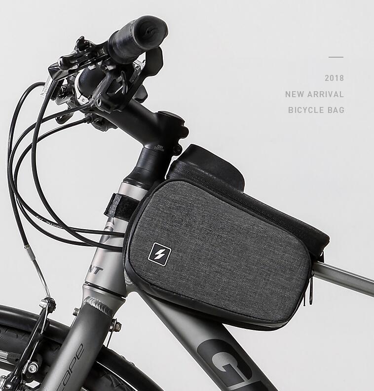 Sahoo 122007 Touch Screen Bike 6.5in Cell Mobile Phone Bag Front Frame Top Tube Cycling Pouch