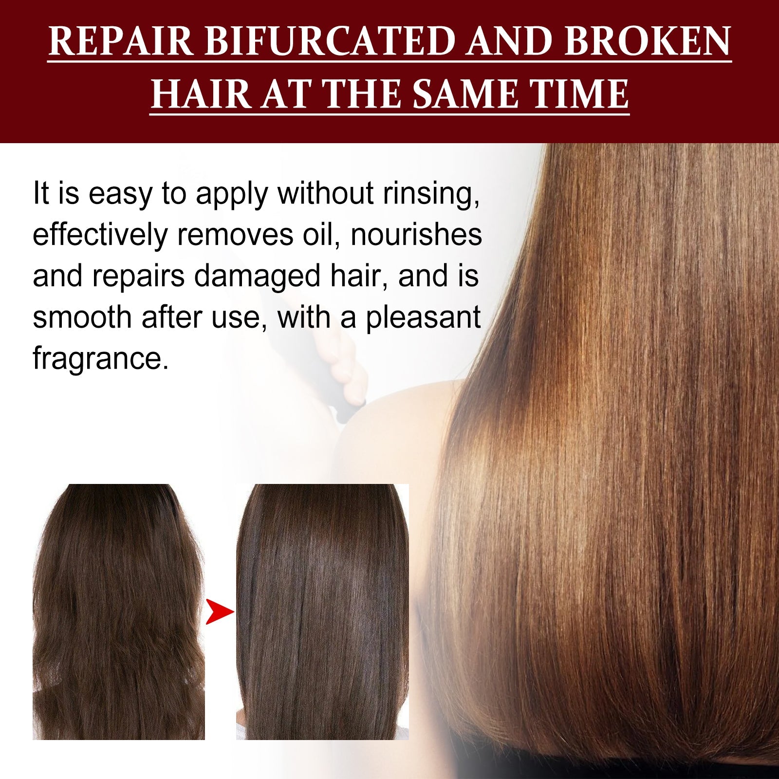 Hair Care Essence, Hair Repair Moisturize And Fluff Leave-in Hair Care Essence