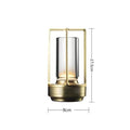 Gold black silver cross shaped desk lamp button touch US charging decorative desk lamp