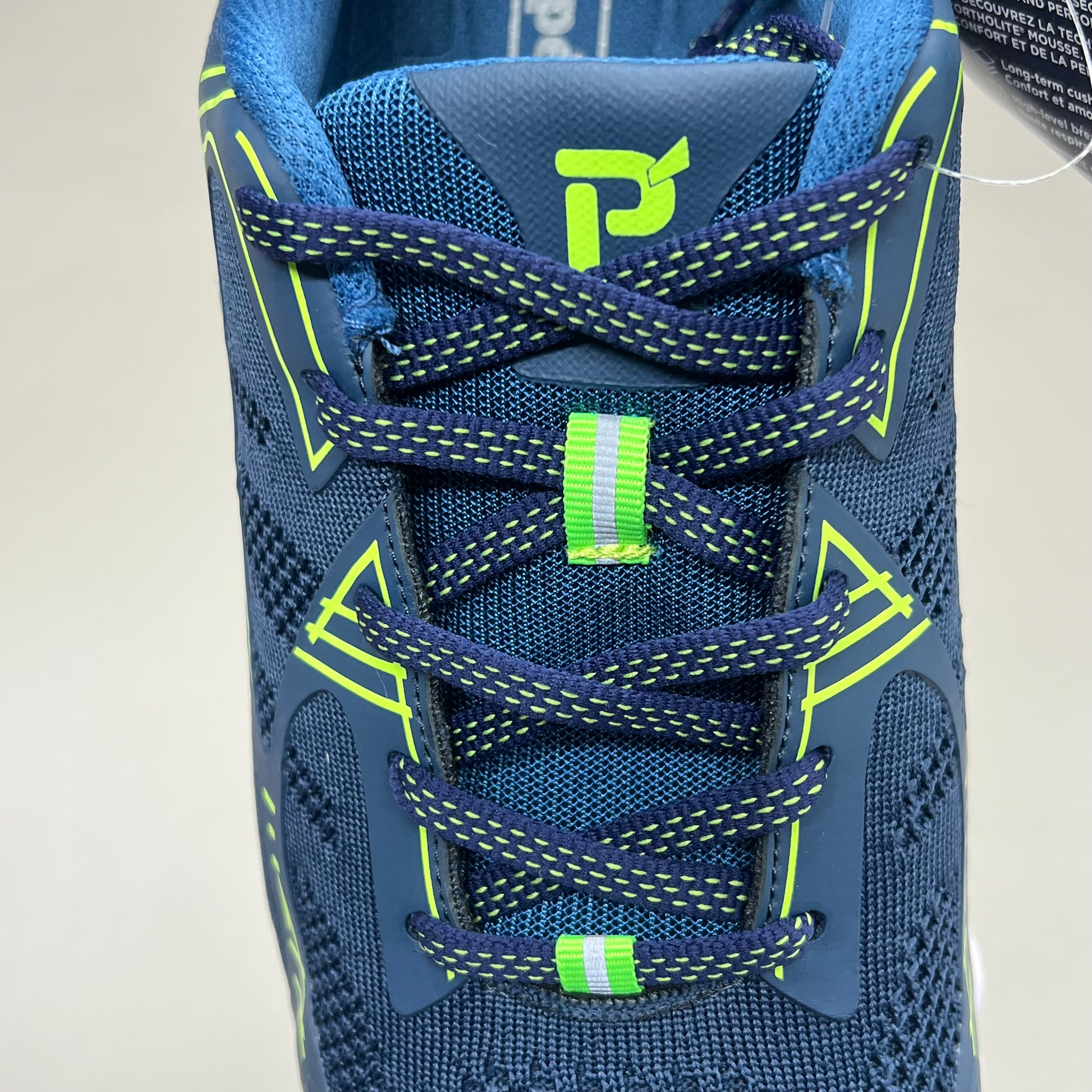 PROPET One LT Sneaker Ortholite Double Insole Mens Sz 8 XX(5E) Navy/Lime MAA022M