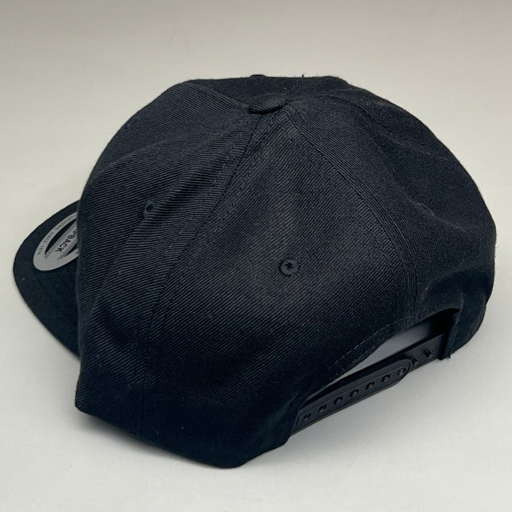 YUPOONG (10 PACK) Classic Snapback Baseball Cap Hat Black Bulk!