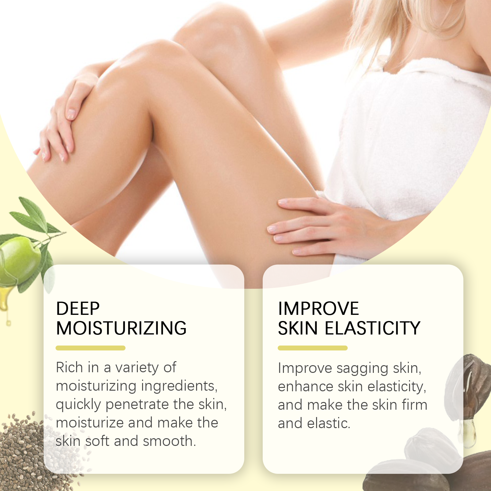 Firming Body Care Oil, Moisturizing and hydrating Skin Massage Firming Body Care Oil