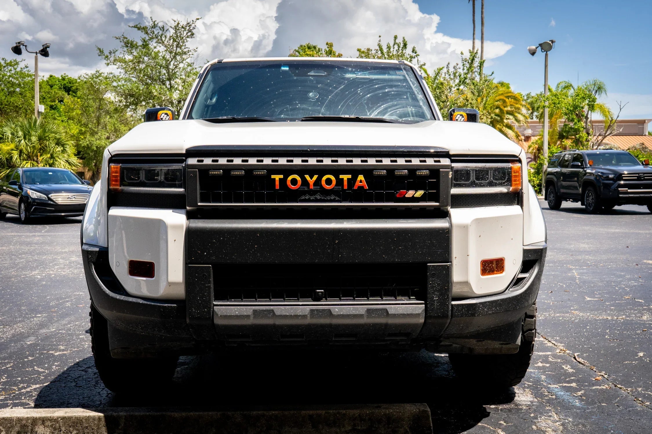 TOYOTA Simple Front Grille Emblem Overlays - 2024+ Land Cruiser