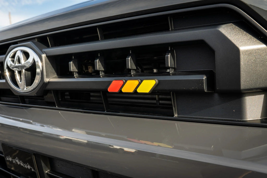 StickerFab Tri Color TRD Style Grille Emblem Version 2- 2024+ Tacoma / 2025+ 4Runner