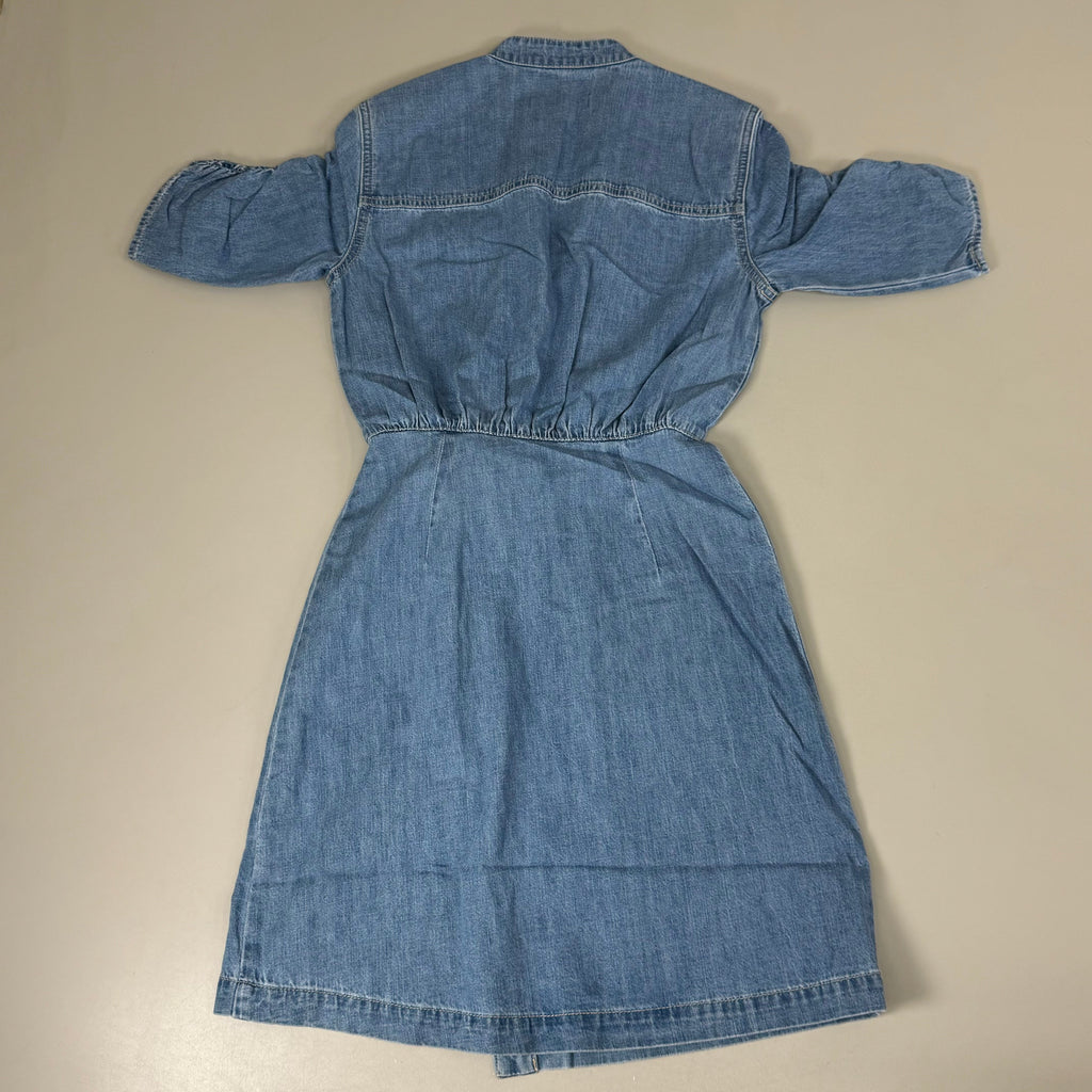 VERONICA BEARD Jeans Women's Dunn Mini Dress Sz-4 Iceberg J24067101286IC