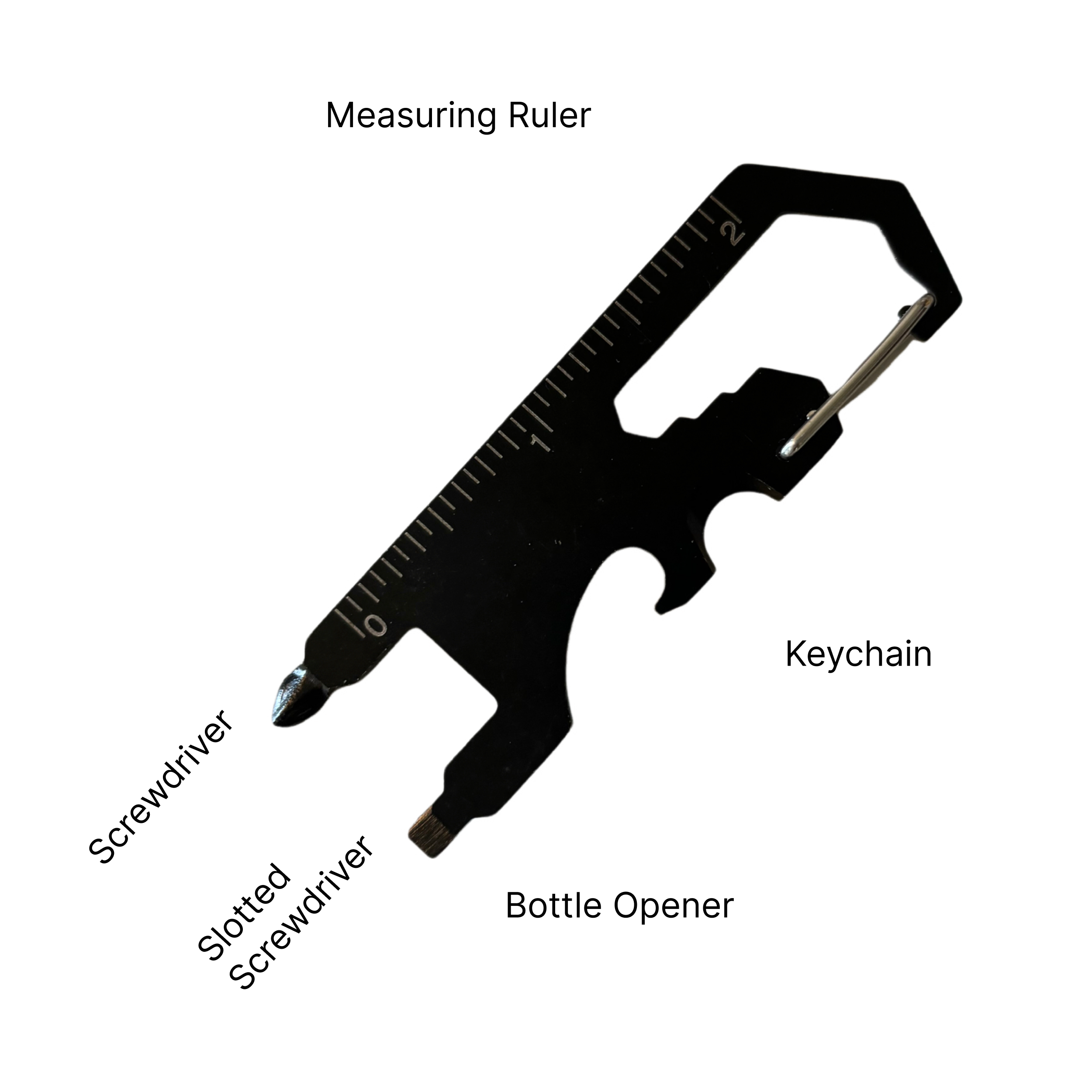 Outdoor Multi-function EDC tool card opener keychain with multi-purpose gadgets outdoor tools