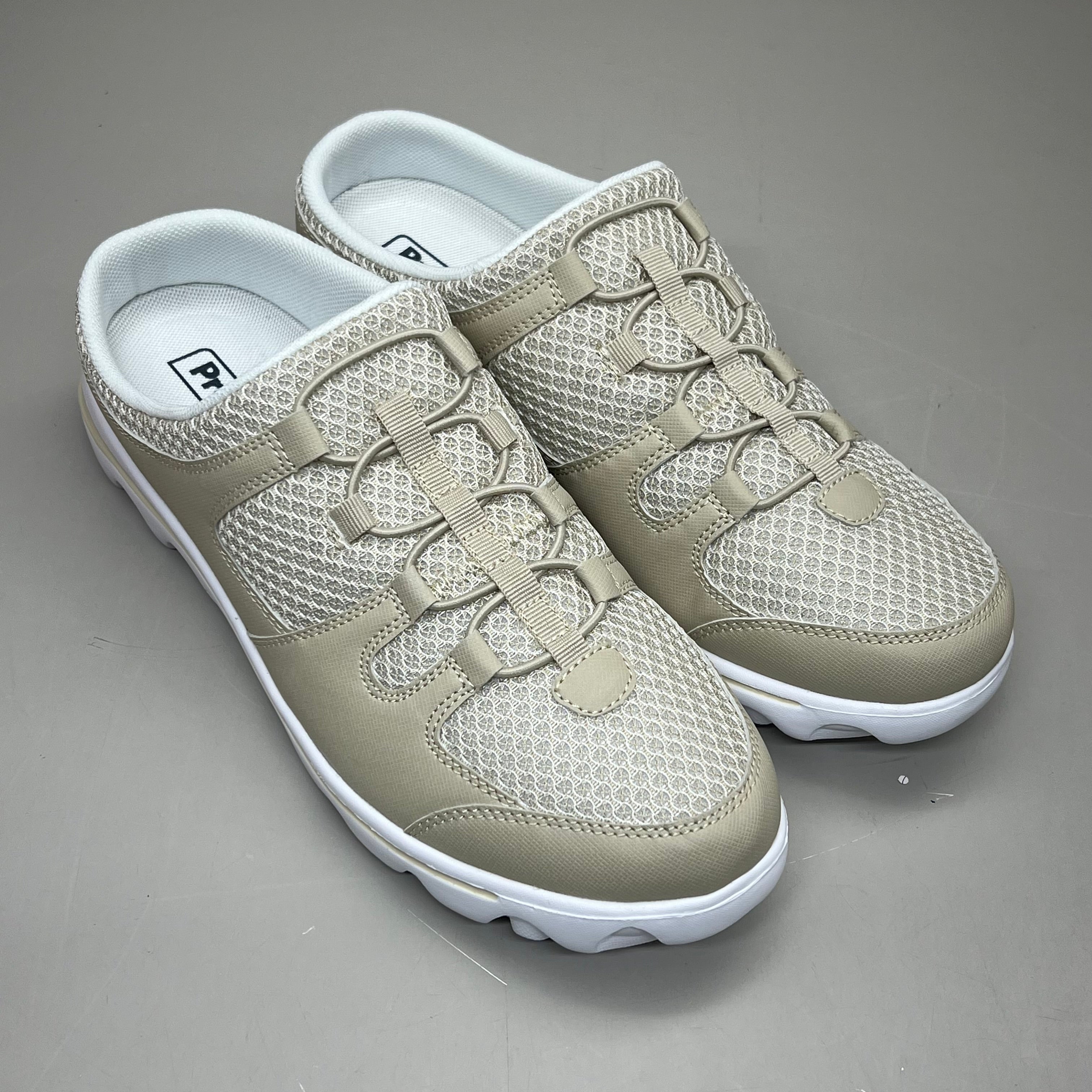 PROPET Travel Activ Slide Breathable 2 Tone Mesh Women's Sz 9 N(AA) Sand WAT011M