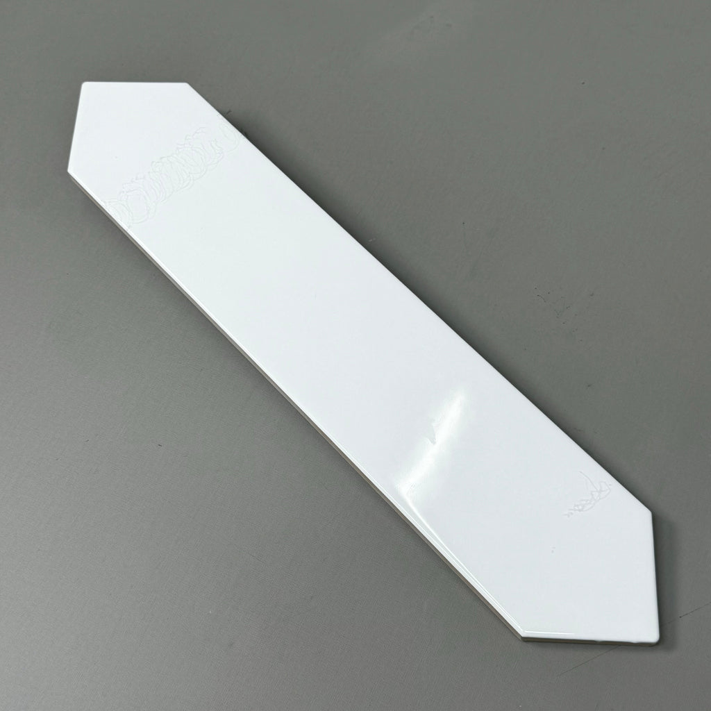 CIFRE CERAMICA Dimsey White Porcelain Stoneware 13"X2.5" Wall Tiles 62ct TONOR14