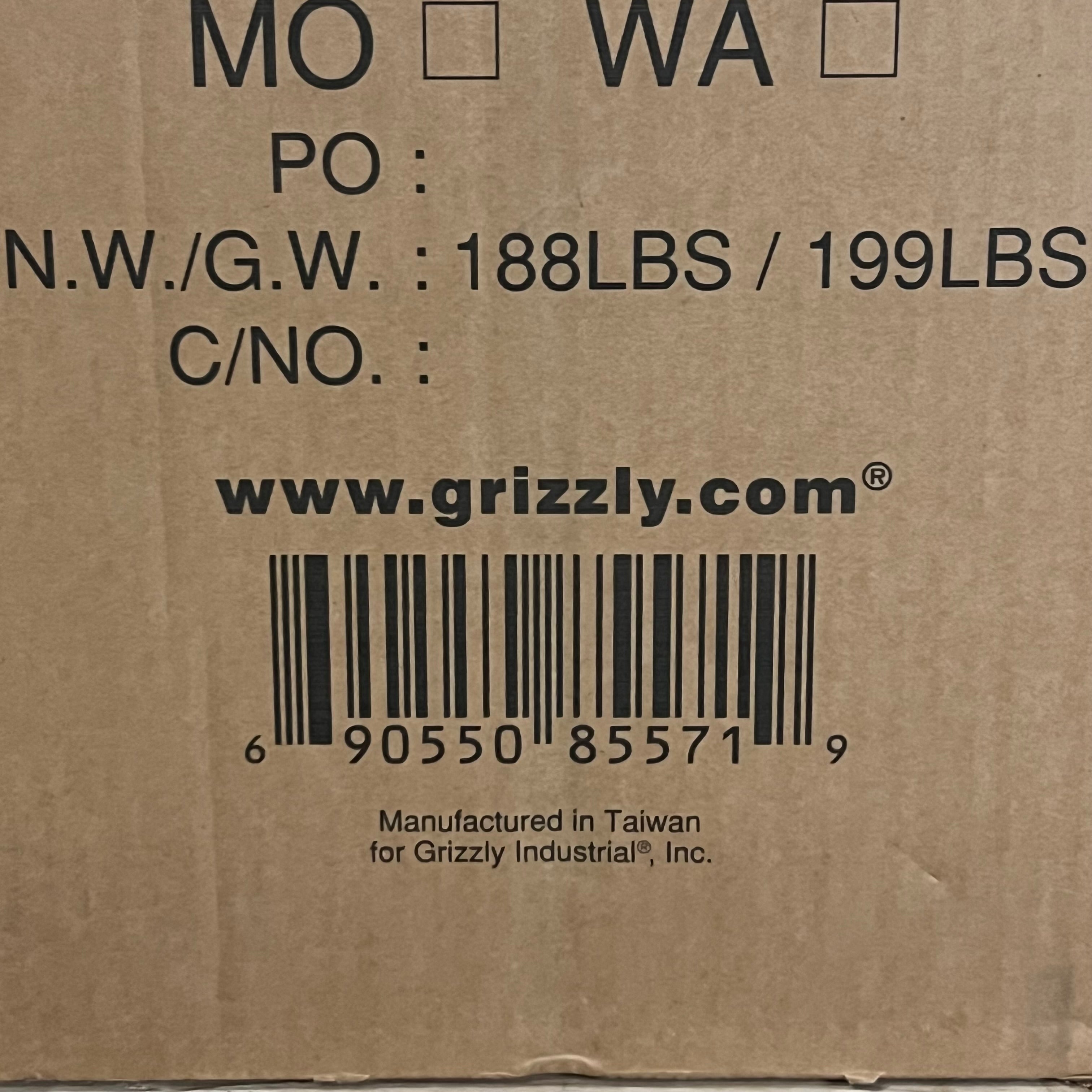 GRIZZLY INDUSTRIAL (1 Box) 1 1/2 HP Cyclone Dust Collector Motor Box 1 of 3