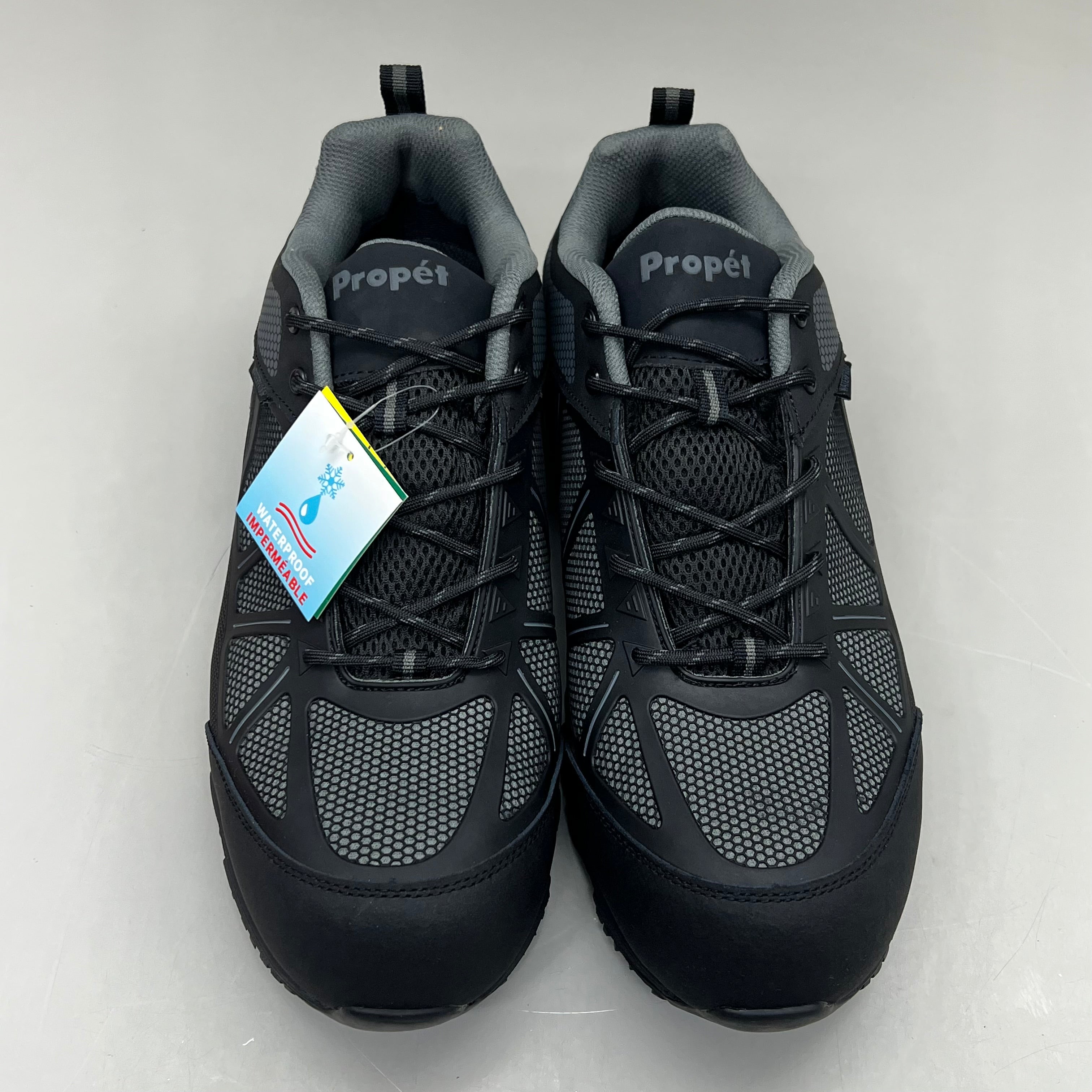 PROPET Seeley II Men's Work Boot Waterproof Men's Sz 12 W (E) Black/Grey MAU012M