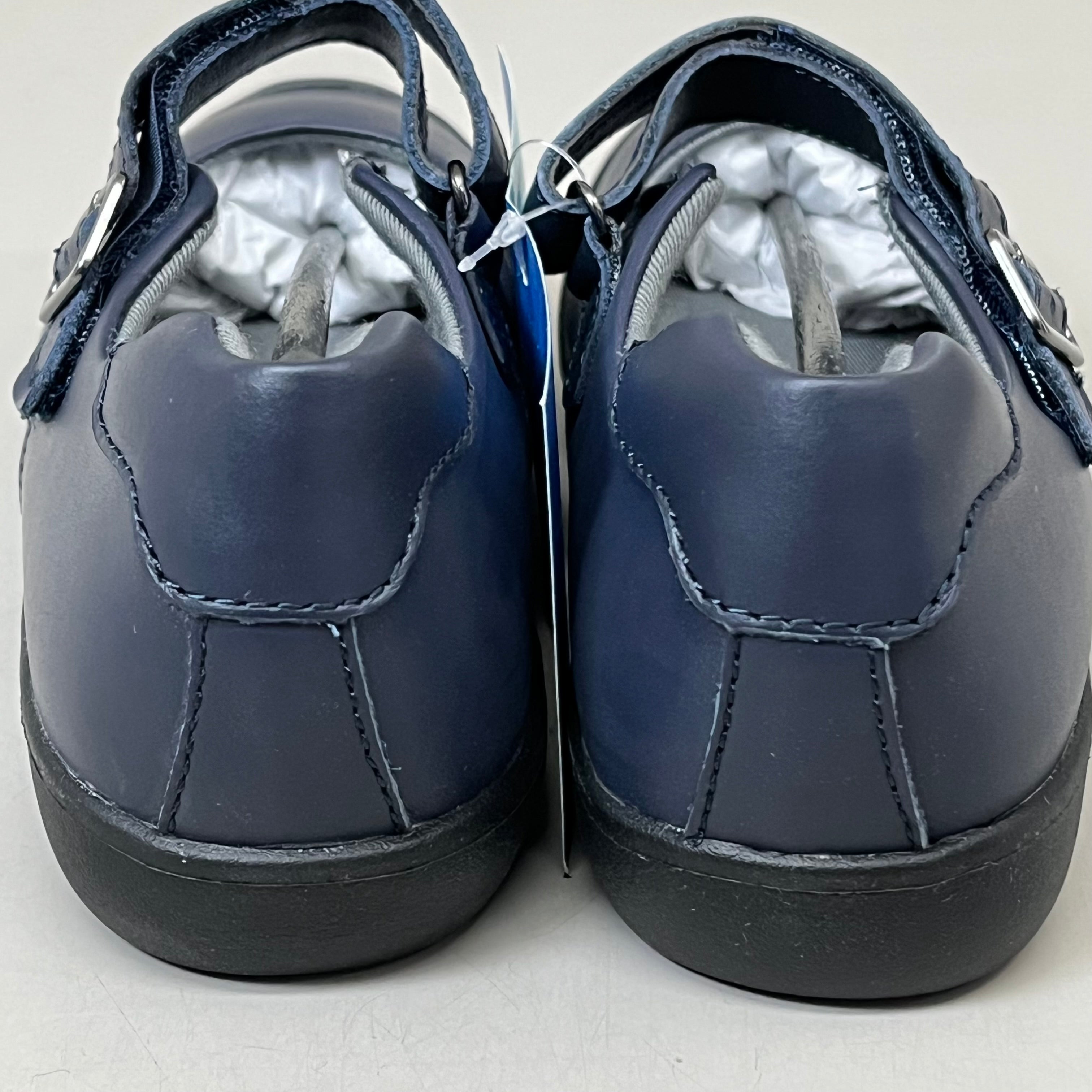 STRIDE RITE SR Ainsley Chidrens Dress Shoes Sz 2.5M Navy CGOO8402