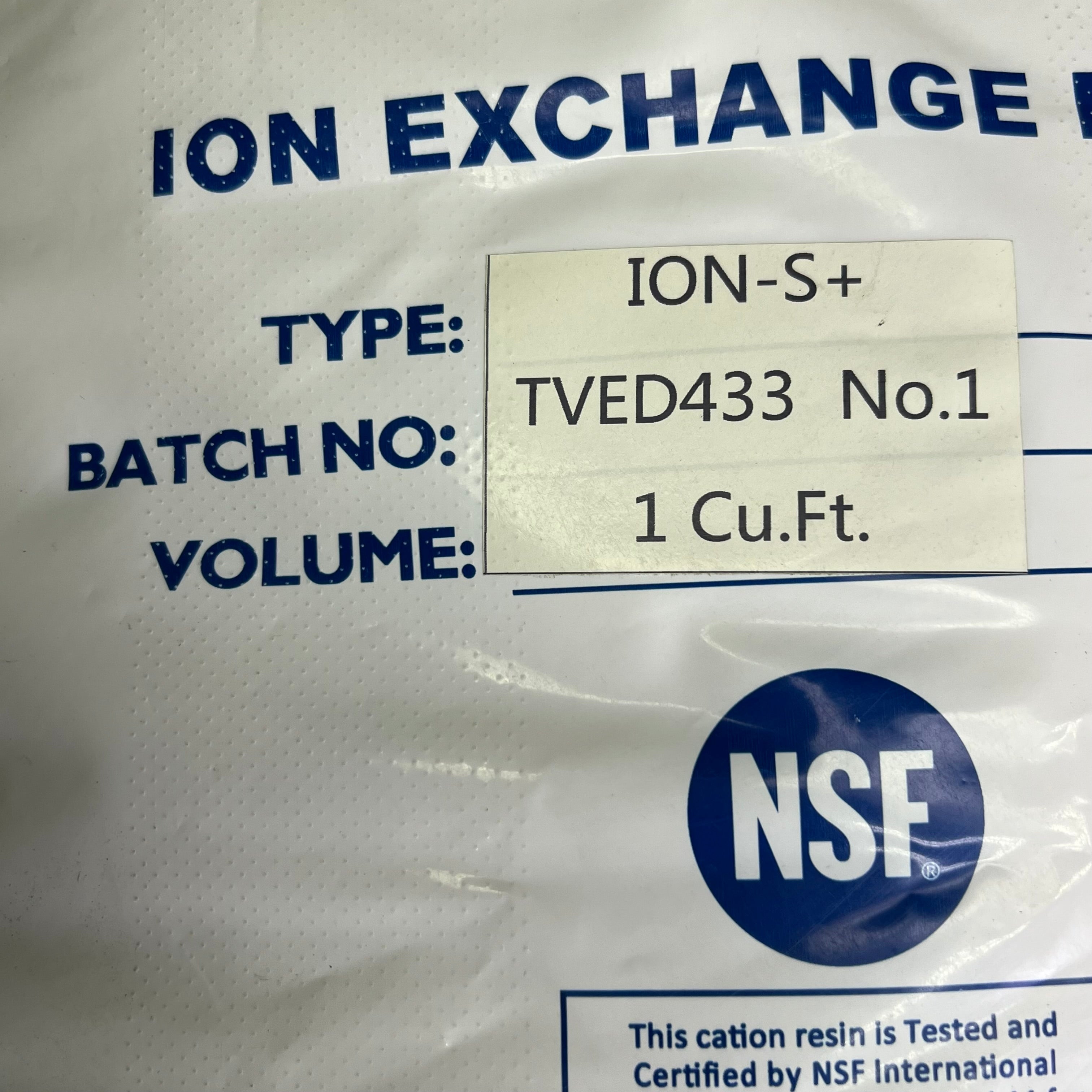 FLOTROL Ion Exchange Water Softener Resin Sz 1 cu ft 50lb TVED433
