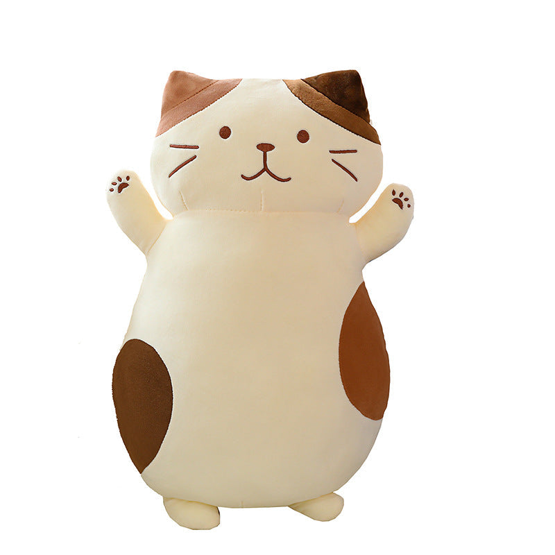 Cat Doll Girl Holding Big Doll Plush Toy Birthday Gift Girl