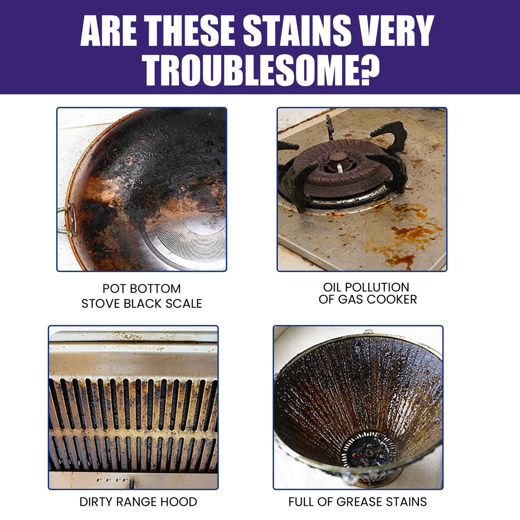 Stainless Steel Cleaner Polish, Kitchen Appliances Stove Hood Clean The Bottom Of The Pot Black Dirt Stains Rust