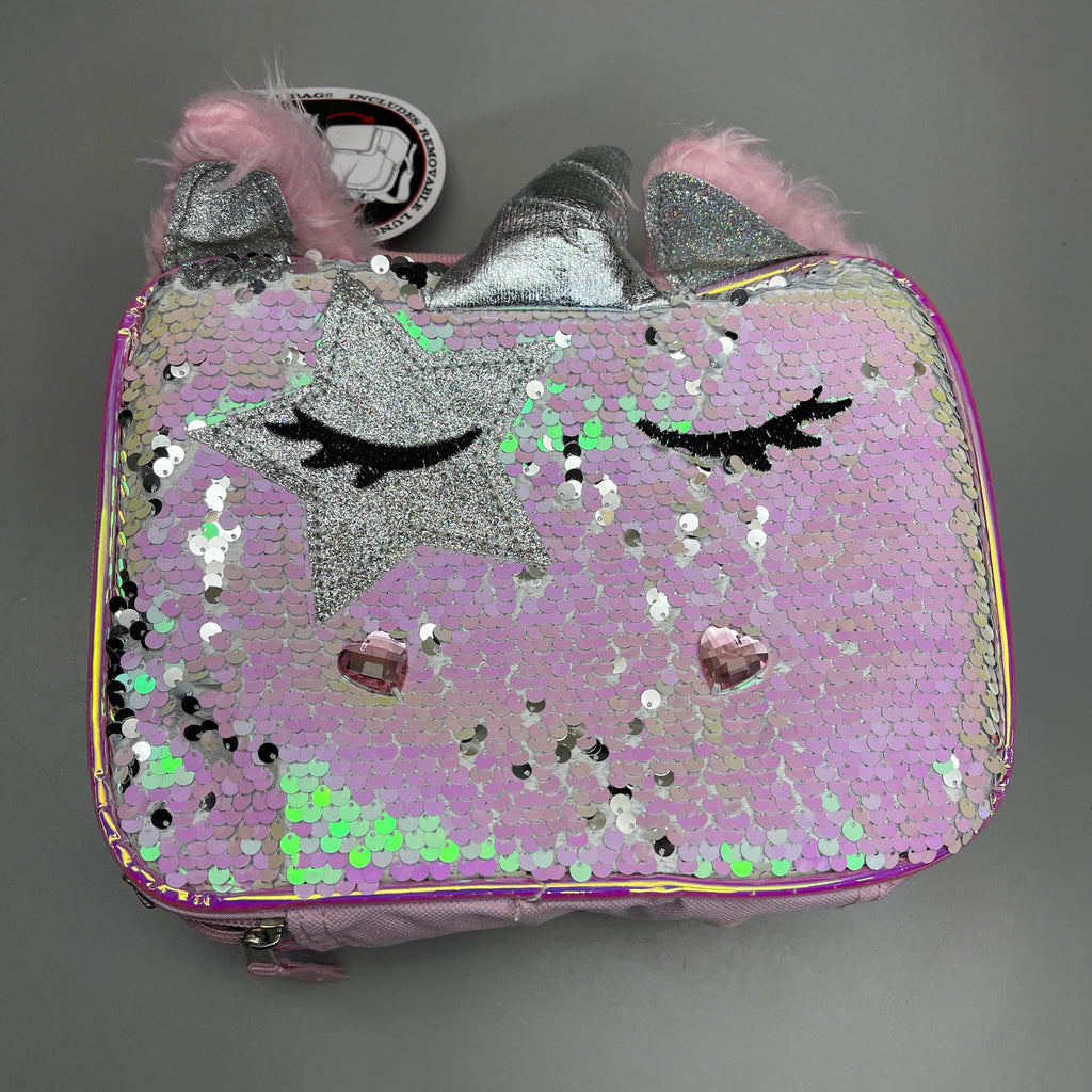 ACCESSORY INNOVATIONS Wonder Nation 5-PK Unicorn Backpack & Lunch Bag Pink
