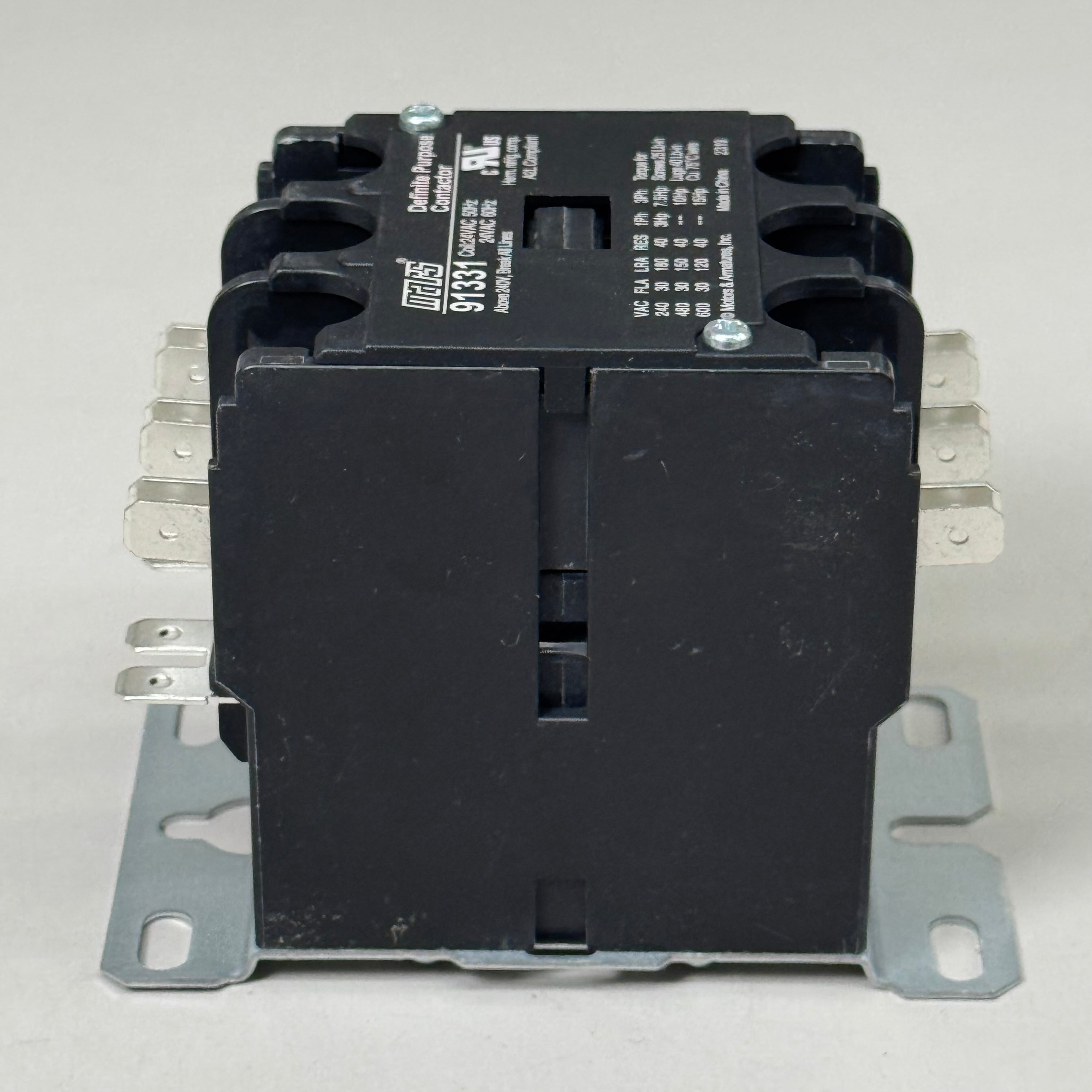 MARS Definite Purpose Contractor 3-Pole 30 Full Load AMP 24 VAC Coil Volt 91331