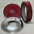 SPEEDMASTER Element Extreme Top Air Cleaner Kit 14"x3" Red/Chrome PCE104.1030.02