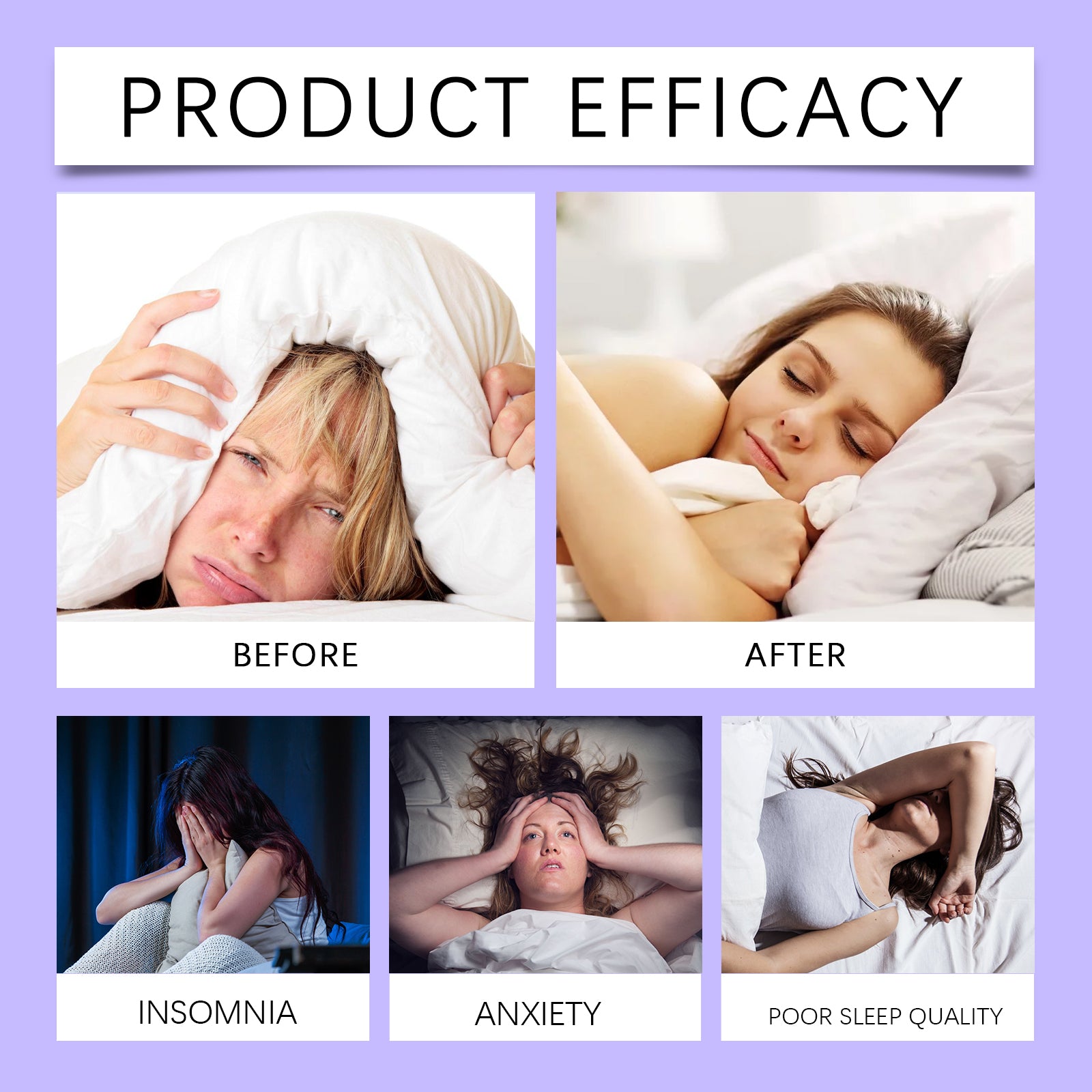 Lavender Sleep Essential Oil Relieves Discomfort During Light Sleep, Relaxing The Body And Pamper The Body With Sleep Essential Oil