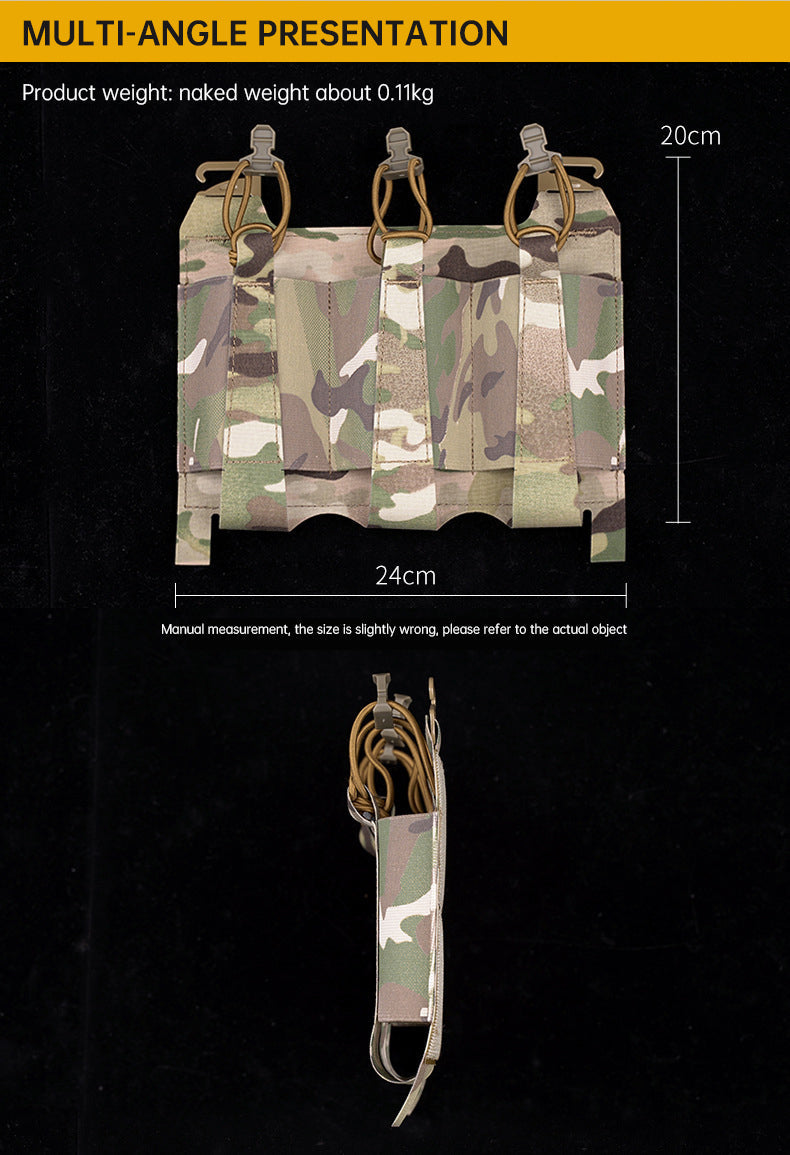 Outdoor 5.56 Triple Magazine Pouches Tactical Pouch Molle Mag Pouch for Hunting Vest