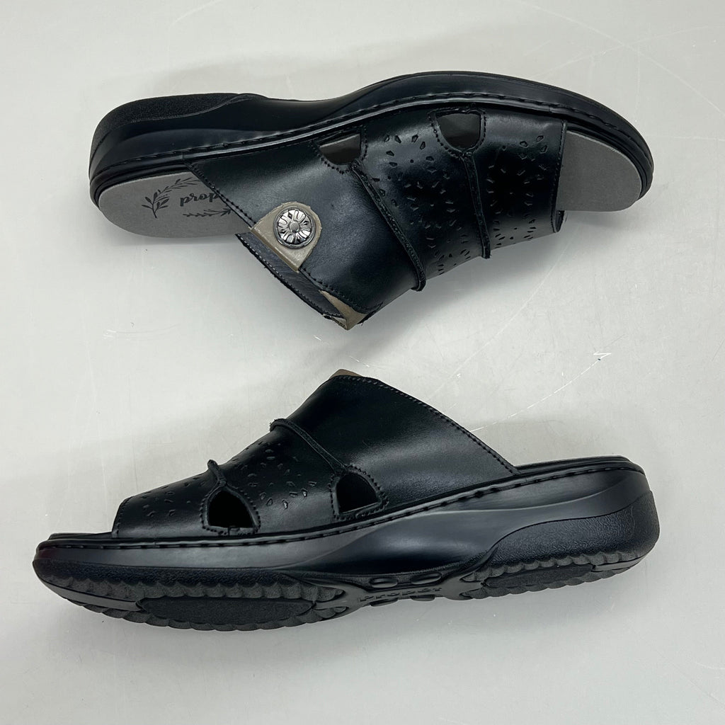 PROPET Gertie Supportive Sandal Orthotic Women's Sz 10.5 X(2E) Black WSO041L