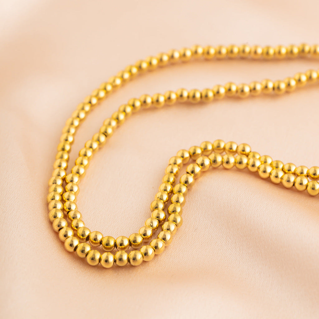 Simple and versatile, personalized and sexy double-layer pearl waist chain, body chain