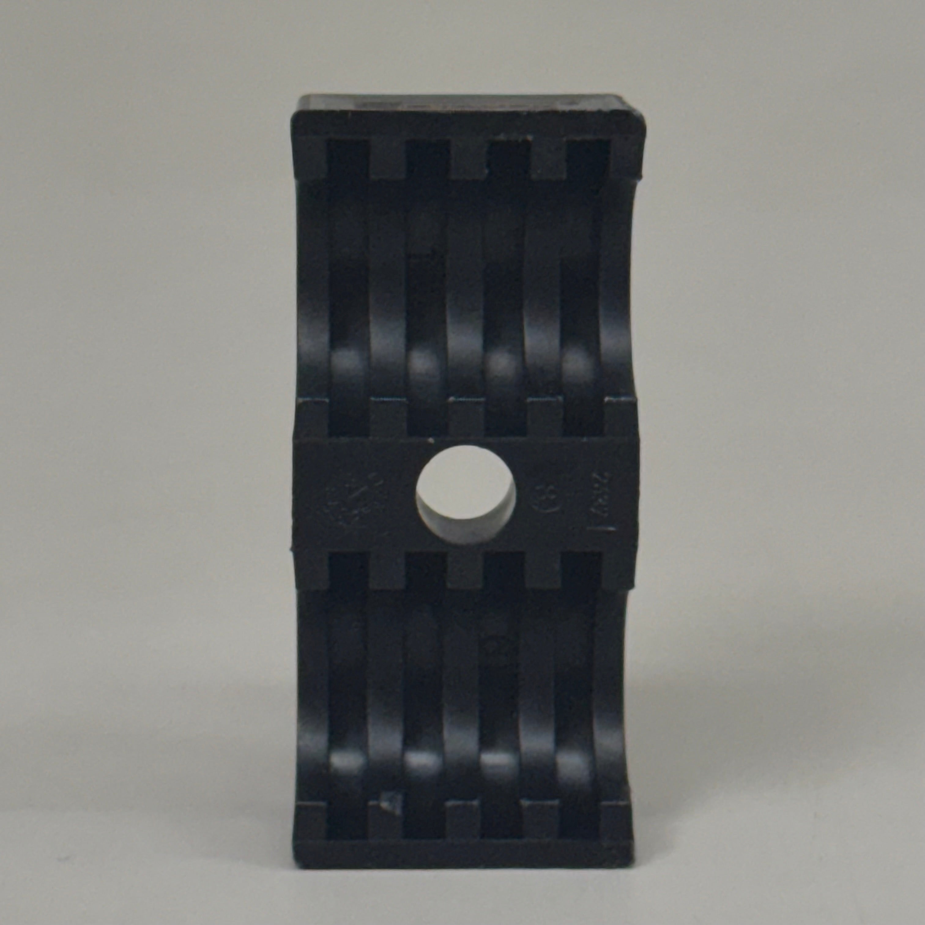 STAUFF (25 PACK) Clamp Body Sz 3D O19mm Twin Series Polypropylene 319/19-PP-BK