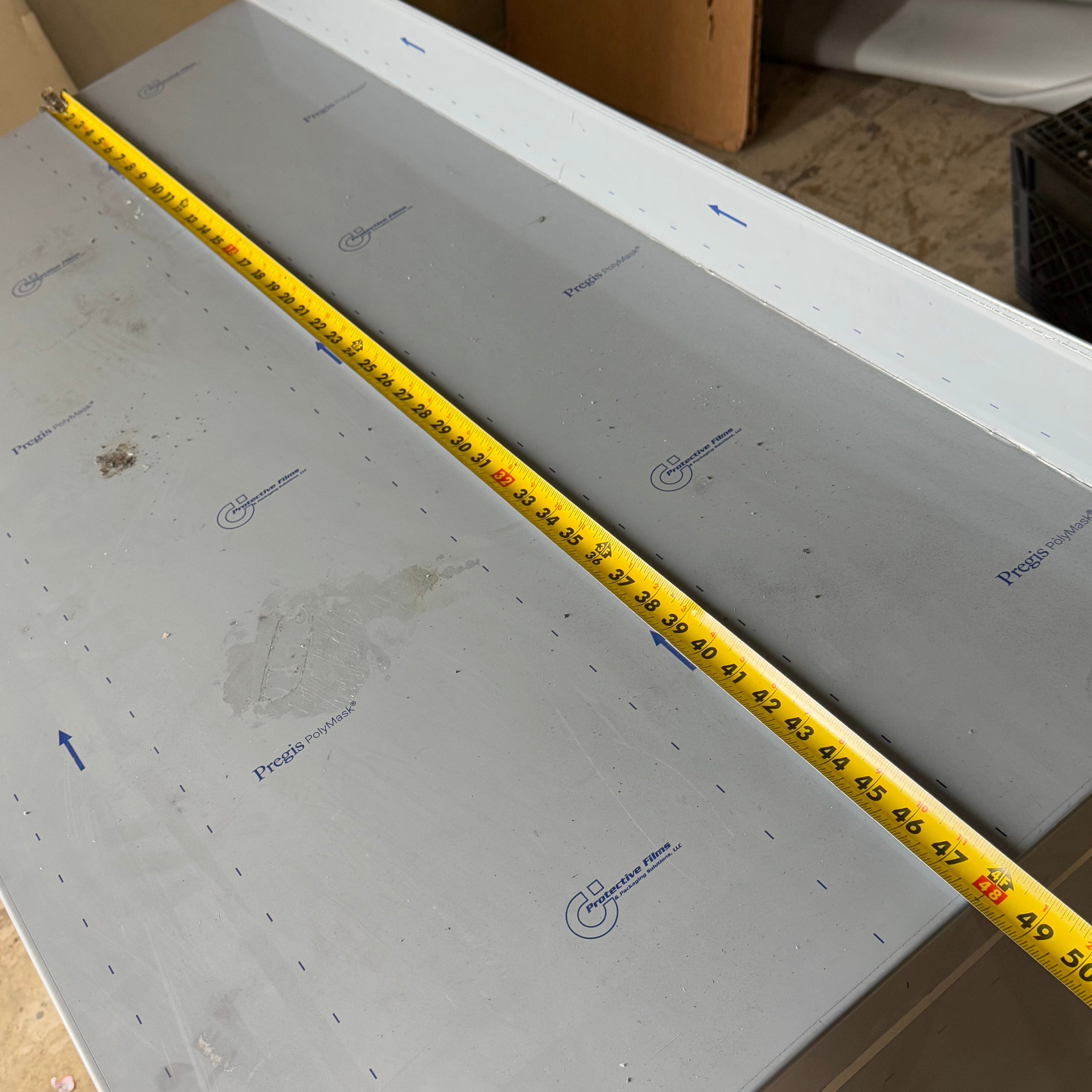 AERO Steel Cabinet Sz 48” L x2 4” W x 29” H 3TSB0HD 2448TD Minor Damage