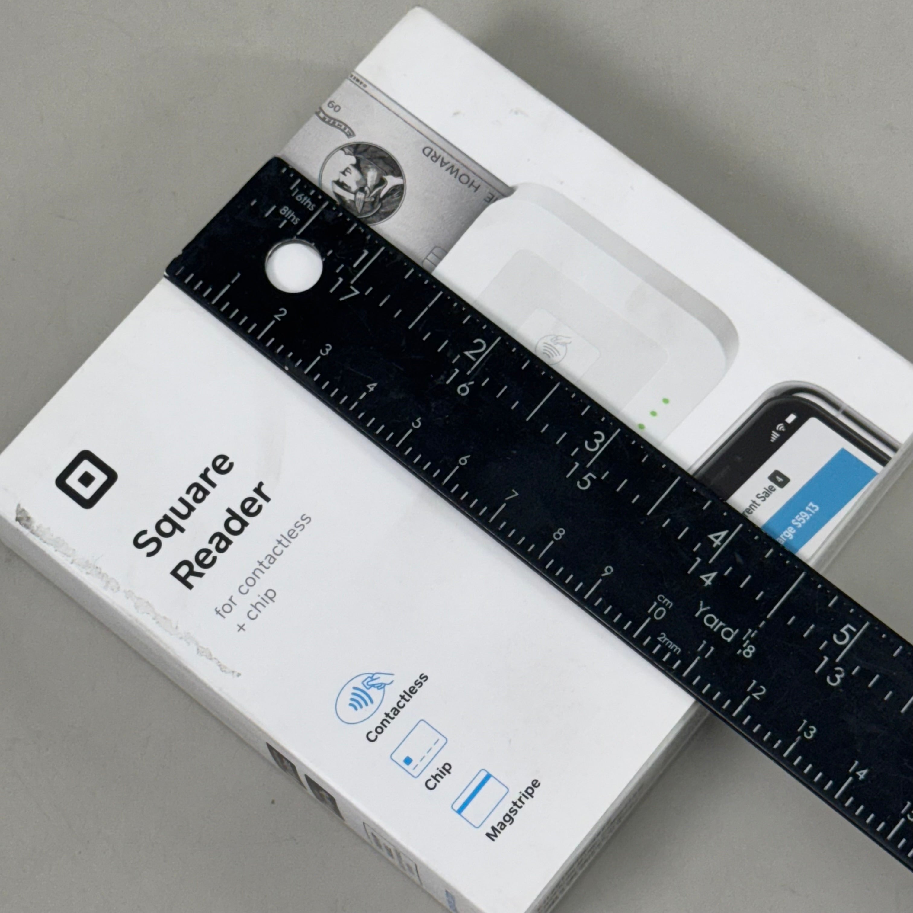 SQUARE Square Reader for Contactless and Chip 2nd Generation 4" x 4" White REV-04