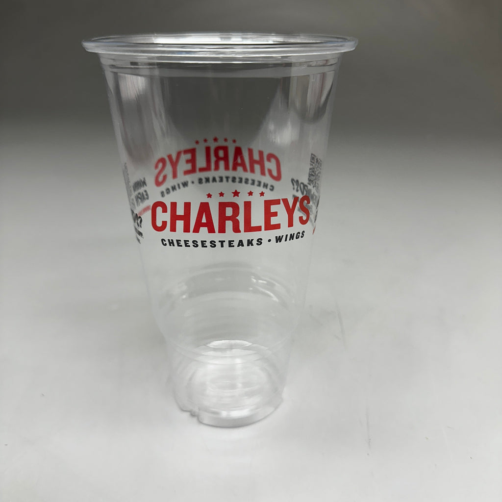 ZA@ CHARLEY'S 500ct 32oz Pet Clear Drinking Cup