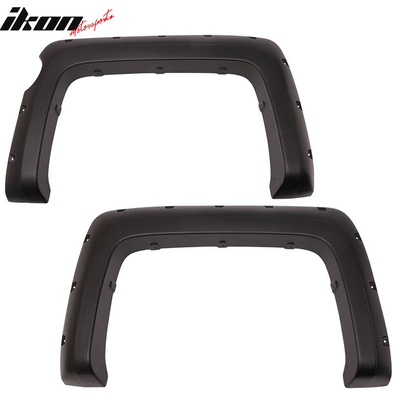 2014-2016 GMC Sierra 1500 Denali 69.3" Pocket Rivet Fender Flares ABS