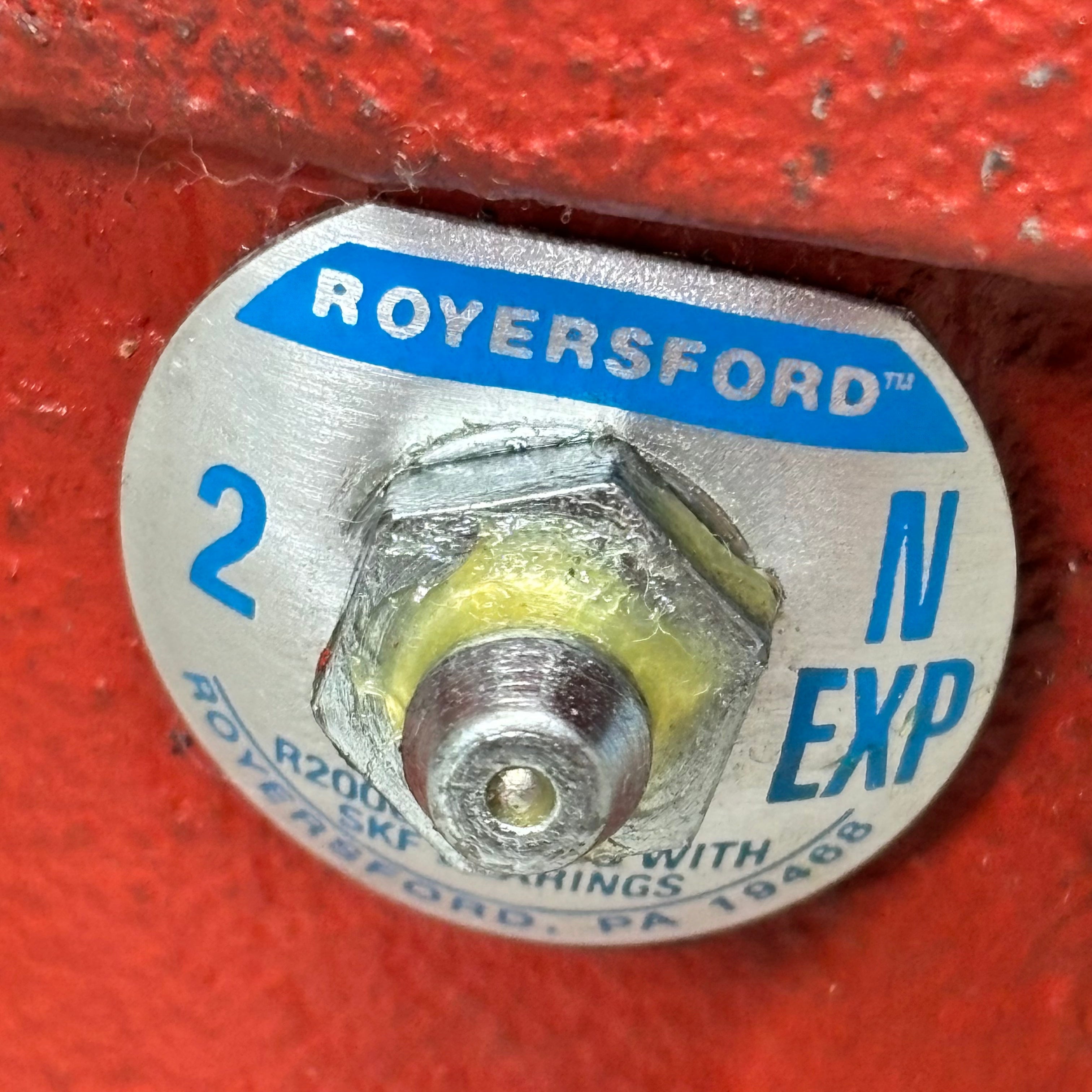 ROYERSFORD Spherical 4-Bolt Flange Bearing Non-Expansion 2" Red 40-05-N200