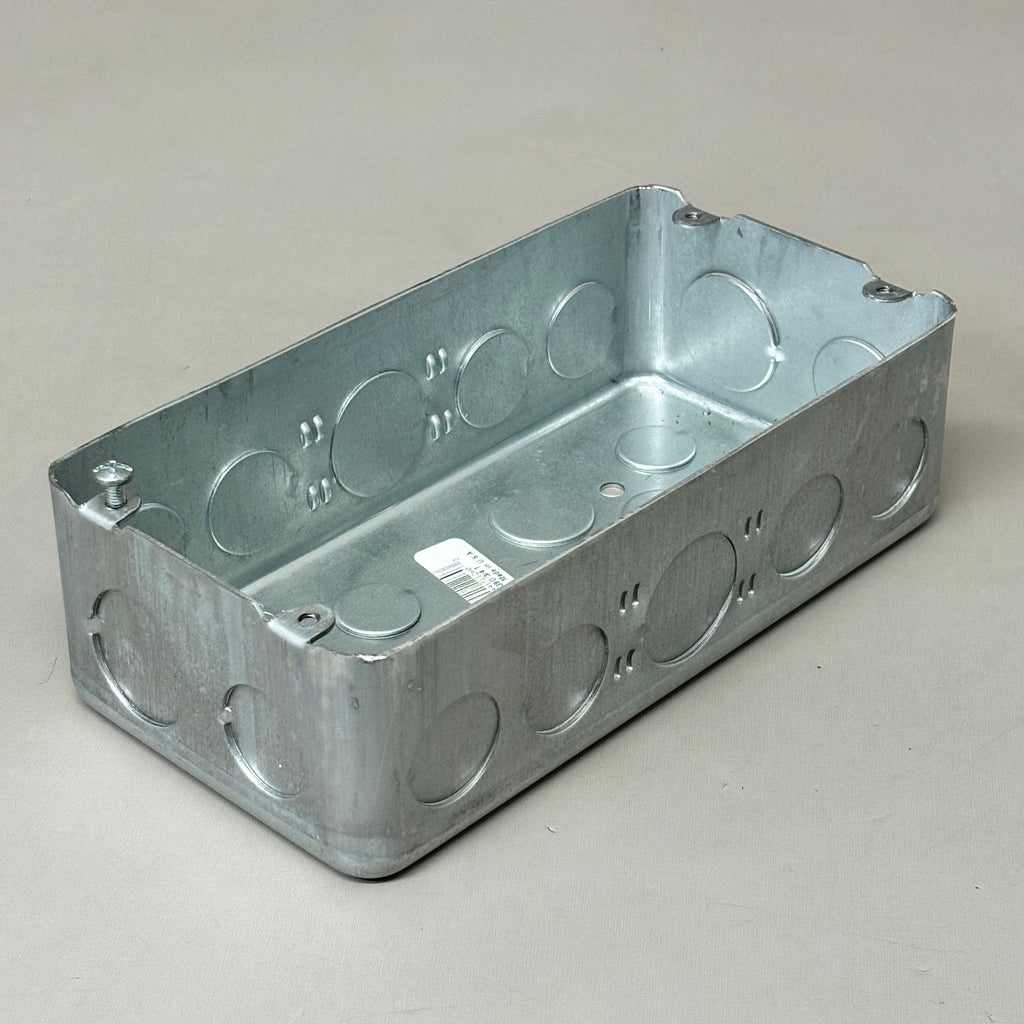 STEEL CITY Deep Box Galvanized Steel 3-GANG 3/4" 2-1/2" Deep 3/4" & 1" H3BD3/4 1