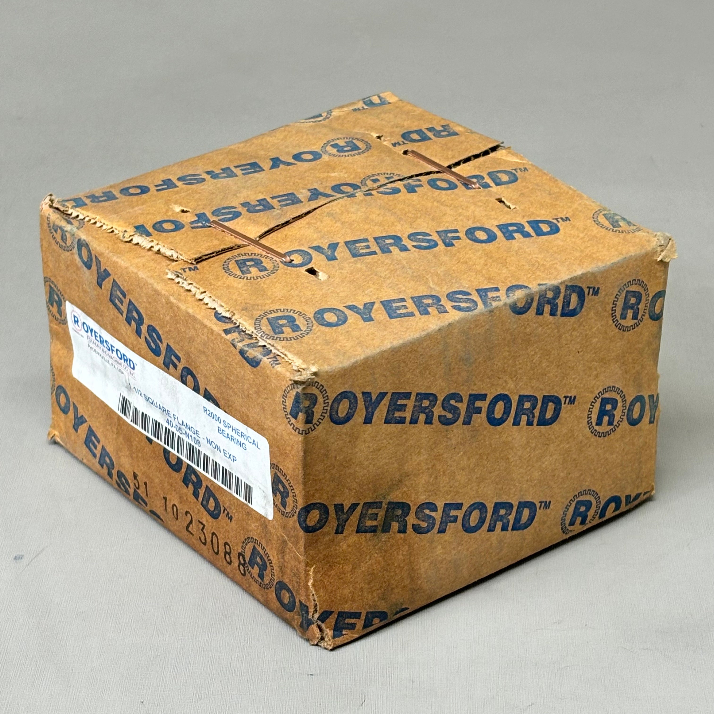 ROYERSFORD Spherical 4-Bolt Square Flange Bearing Non-Expansion 1-1/2"40-05-N108