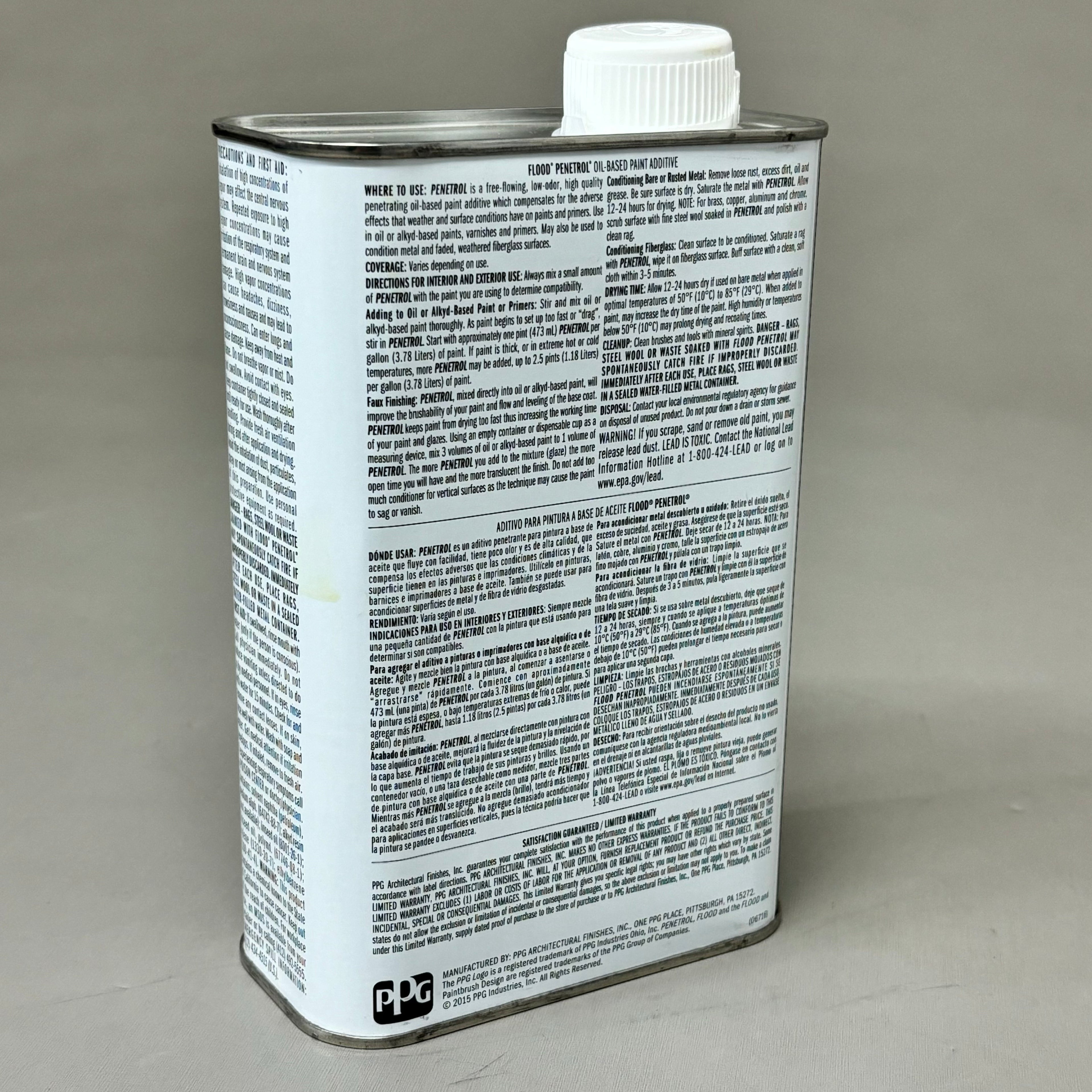 FLOOD (6 PACK, 1 QUART EACH) Penetrol Oil-Based Paint Additive Clear FLD4 (New Other)