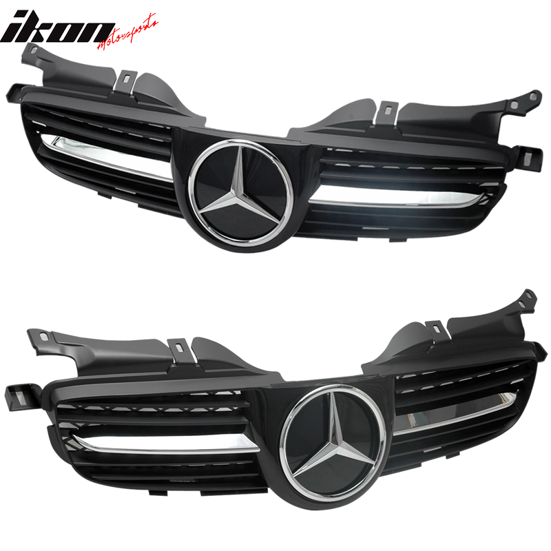 Fit 1998-2004 Benz R170 Convertible 2Dr Front Bumper Grill Grille
