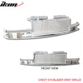 1998-2005 Chevy S10 Blazer Billet Horizontal Chrome Hood Grille ABS
