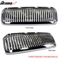 1999-2004Â Ford F250 F350 Excursion Vertical Hood Grill Grille Chrome