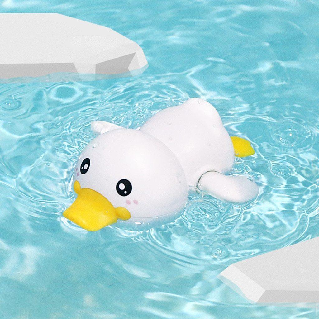 Bathroom Bath Shower Baby Clockwork Swimming Play Water Cute Little Yellow Duck Bathing Bathtub Toys For Kids