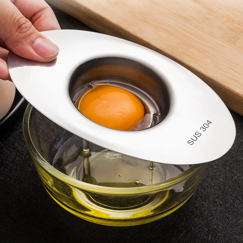 Stainless Steel Egg White Separator | Yolk Filter Funnel Spoon