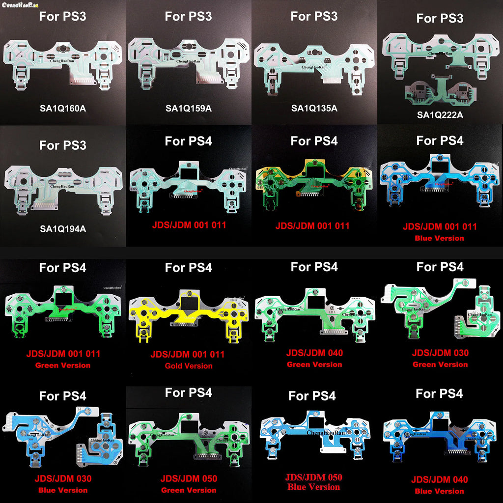 PS4 PS3 Controller Conductive Film Replacement | Ribbon Cable Keypad Flex Circuit Board
