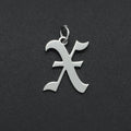 316 Stainless Steel Old English Letter Charms | DIY Alphabet Jewelry Findings for Bracelets and Necklaces